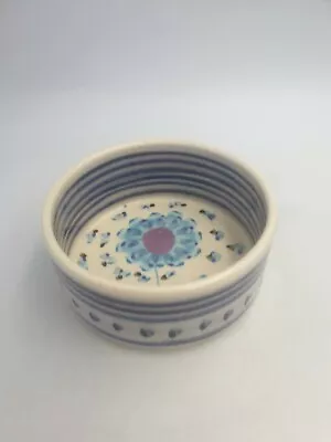 Buy Vintage Keraluc Quimper Faience Glazed High Sided Dish Hand Painted Floral Blue • 19.99£