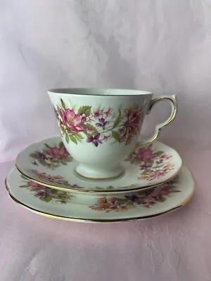 Buy Colclough Bone China Made In England Floral Tea Trio ✅ 1230 • 14.99£