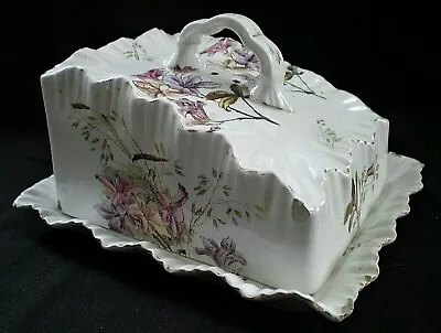 Buy Antique Carlton Ware Lidded Cheese Dish - Wedge Shaped A/f [t] • 18.50£