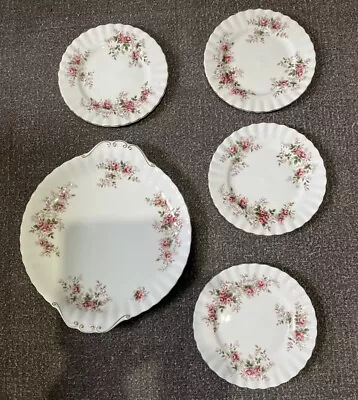 Buy Royal Albert Lavender Rose 16cms Cake Plates X4  Plus 23cms Cake Plate • 12.99£