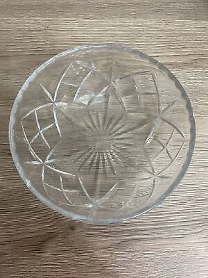 Buy Crystal Glass Cut Fruit Bowl 8” • 9.95£