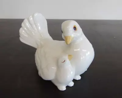 Buy Vintage Royal Osborne White Bone China Dove & Baby Ceramic Figurine (TMR-5569) • 9.99£