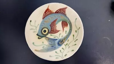 Buy Vintage Puigdemont Spanish Ceramic Pottery Fish Wall Plate 9.5” (24cm)  • 19.99£