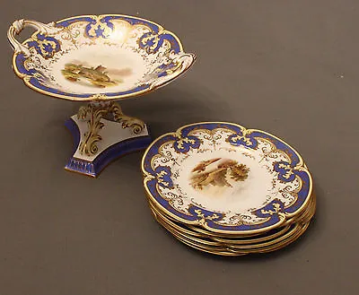 Buy 19th Century Staffordshire Tazza And Six Plates • 300£