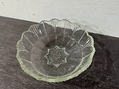 Buy Vintage Cut Glass Fruit Trifle Dessert Bowl • 2.56£