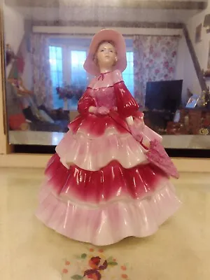 Buy Coalport China Lady Figure Doll Daphne Ladies Of Fashion Perfect Pink Dress • 40£