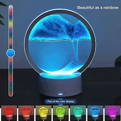 Buy Moving Sand Frame Art Picture Glass 3D Sandscape In Motion Display Flowing Gift • 11.89£
