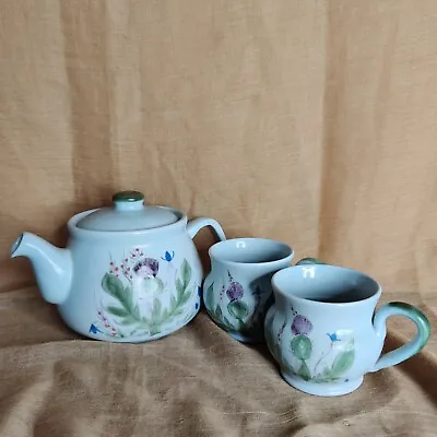 Buy Vintage Buchan Portobello Finest Stonew Scotland Teapot Set Tea Pot Cups Mugs 2x • 32£