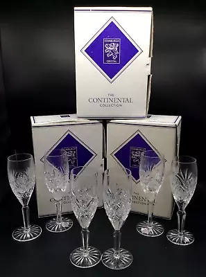 Buy Edinburgh Crystal Continental Collection 6 Wine Glasses, Original Boxes (AH138G) • 12.50£