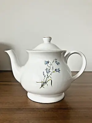 Buy Sadler Vintage Pottery Tea Pot  1white Wellington Bluebell Harebell Excellent • 18£