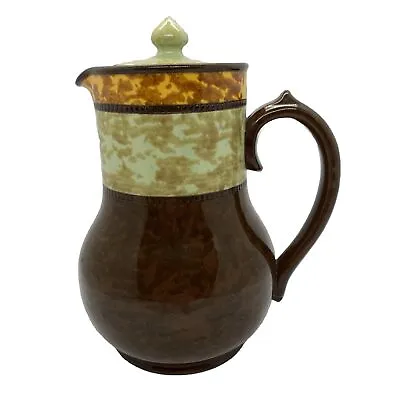 Buy Vintage 1930s, Sadler, Brown Stoneware Coffee Pot, Water Jug Green Amber Mottled • 9.99£