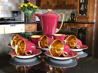 Buy Antique Art Deco Crown Devon 'Modane' Coffee Set • 40£