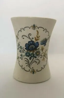 Buy Vintage Purbeck Ceramics Swanage Off White With Blue Floral Design Bud Vase  • 5£