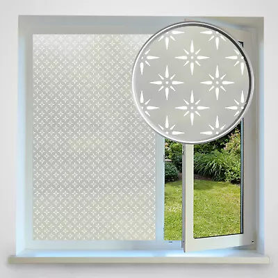Buy Privacy Frosted Window Film Decorative Patterned Victorian Art Deco Etched Glass • 21.99£