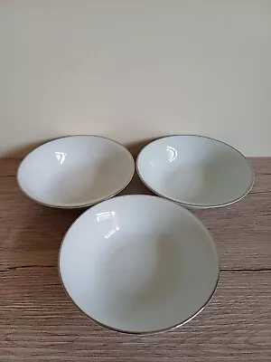 Buy Royal Worcester Classic Platinum Cereal Bowls X 3 - 1st Quality - Perfect • 21£