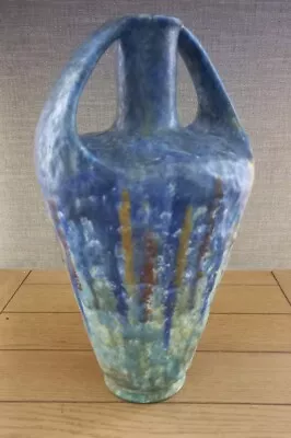 Buy Vintage Hand Crafted Bretby England Two Handle Pottery Vase / Water Jug • 19.99£