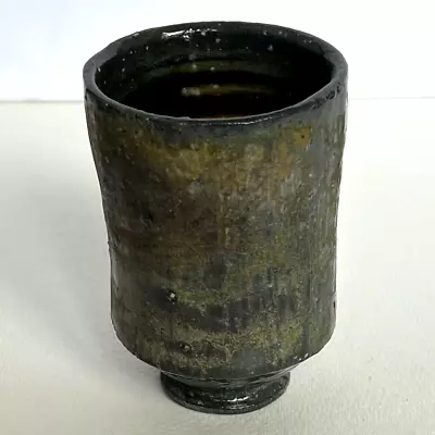 Buy Studio Pottery Tumbler Wood Fired Whiskey Rocks Cup Handmade Functional Art Gift • 47.44£