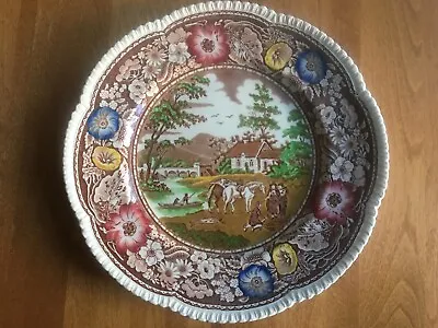 Buy Royal Cauldon China 10-1/2  Brown Dinner Plate Native Pattern  • 32.24£