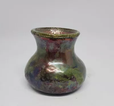Buy Joppa Mountain Pottery Raku Style Pottery Vase ~ Signed 2007 Pre-Owned • 14.43£