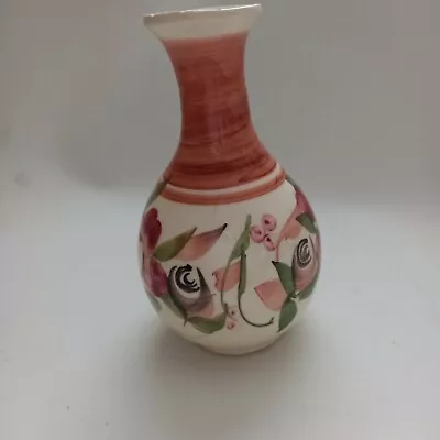 Buy Vintage Moulin Huet Pottery Guernsey Studio Pottery Bud  Vase Hand Painted • 3.99£
