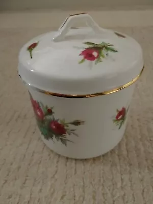 Buy Hammersley Fine Bone China Grandmother's Rose Pot With Lid • 20£