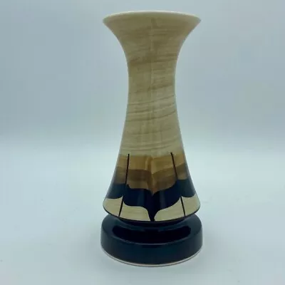 Buy Jersey Pottery Retro Mid Century Swirl Design Brown Vase • 9.95£