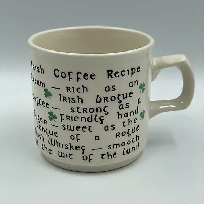 Buy Vintage Irish Coffee Recipe Mug • Small Tea/Coffee Cup  • 5.99£