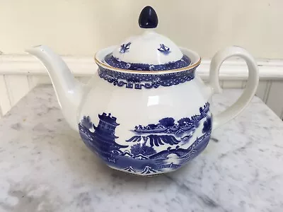 Buy Vintage Teapot Blue & White Willow Pattern Wade Ringtons • 14.50£