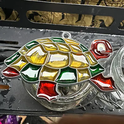 Buy Tortoise Turtle Stained Glass Lead Lighted Sun Catcher Window Art Glass • 20£