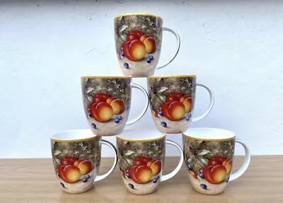 Buy Royal Worcester Coffee Mugs Set Of 6 Fine Bone China Fruit Tea Coffee Cashmere • 49.99£