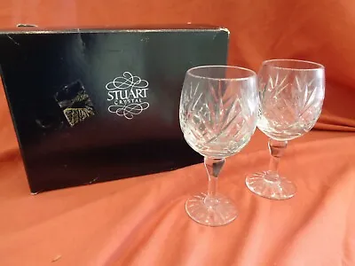 Buy Rare Stuart Crystal Erika  Sherry Glass X 2 Boxed  • 19.99£