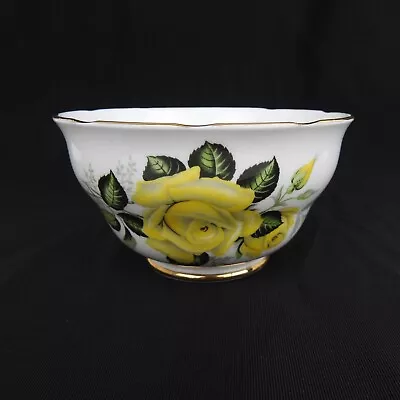 Buy Vintage Colclough Bone China Sugar Bowl 1950's Yellow Rose Pattern 7984 • 2.99£