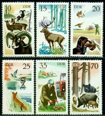 Buy 1977 Hunting Dog,mouflon,deer,pheasant,red Fox,tractor,wild Boar,DDR,Mi.2270,MNH • 2.37£