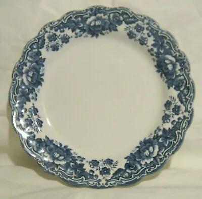 Buy Great China Plate Ridgway Pattern Marlborough Blue Floral Approx 9¾ Ins Wide • 12.99£