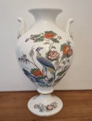 Buy Vintage Wedgewood Bone China Urn Vase Kutani Crane • 9.99£