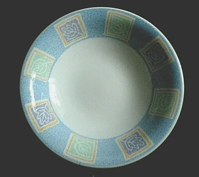 Buy My Place Sarah Staffordshire Tableware Blue  + Leaves Pattern 8 Inch Bowl C1999 • 7.99£