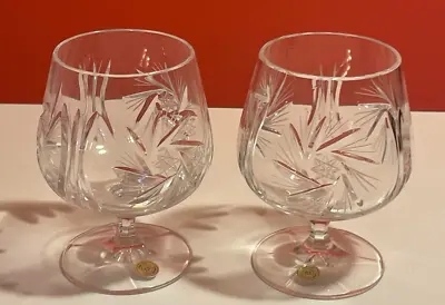 Buy Bohemia Crystal Pinwheel Brandy Glasses, Set Of 2 • 14.71£