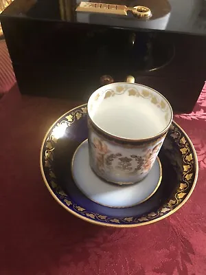 Buy Sevres Louis Philippe C 1846 Cobalt Chateau Des Tuileries Coffee Cup & Saucer • 1,897.46£