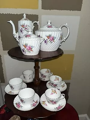 Buy Aynsley Summertime Rose Teapot Set Signed  Vintage Rare • 473.42£