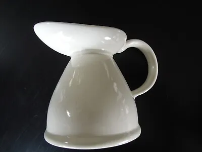 Buy Vintage * Lord Nelson Pottery - England - Large Pitcher/Creamer In White • 24.61£