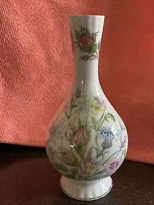 Buy Vintage Small Aynsley  Wild Tudor  Fine Bone China Bud Vase • 5£