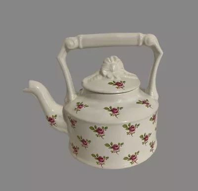 Buy Vintage Arthur Wood Porcelain #6316 Small Teapot & Lid Small Red Roses • 30.73£