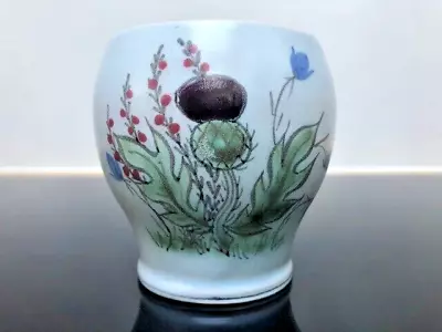 Buy Vintage Buchan Portobello Scotland Finest Stoneware Small Vase Thistle Design • 9.99£
