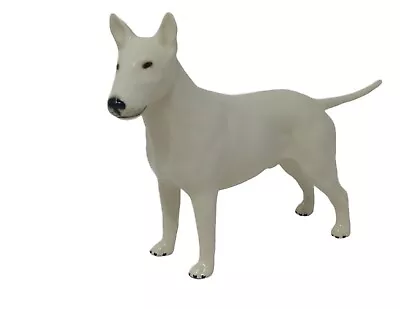 Buy Beswick White English Bull Terrier Porcelain England Romany Rhinestone RARE HTF • 57.77£