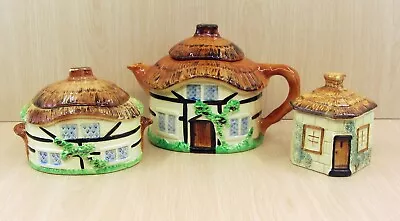 Buy Burlington Cottage Ware Devon Cobb Set Teapot & Lidded Pot +++ Good Condition • 14.36£