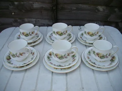 Buy Royal Standard 6 X TEA TRIOS Lyndale Fine Bone China Tea Cup Saucer Tea Plate • 24£