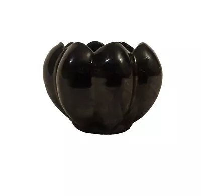 Buy Anna Van Briggle Pottery 3  Colorado Springs Black Drip Gloss Pot Mid Century • 28.76£
