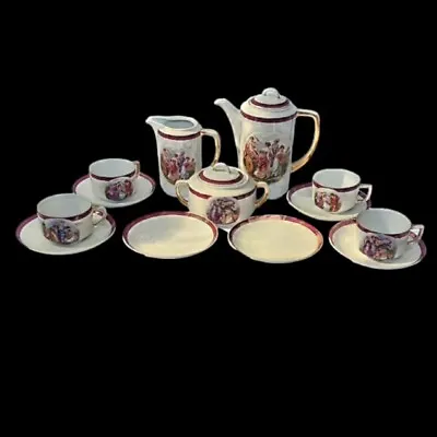 Buy Antique Vtg Epiag Oepiag Royal Czech Coffee Teapot Cup Saucer Creamer Sugar Set • 51.21£