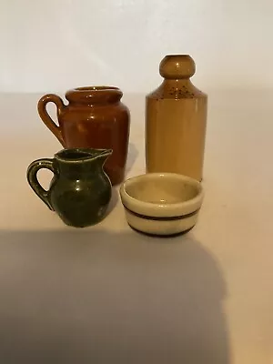 Buy Doulton Lambeth Miniature Stone Ware And Three Others Jugs Etc • 9.99£