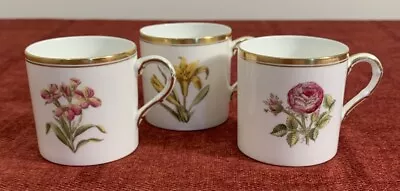 Buy 3 Royal Worcester Floral Coffee / Espresso Cans, Wallflower, Lily & Rose  • 6£